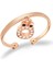 Ö Harfi 925 Ayar Gümüş Rose Yüzük - Y021901 1