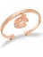 C Harfi 925 Ayar Gümüş Rose Yüzük - Y020401 1