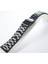 24MM Siyah Metal Saat Kordonu Çelik Kolçak 1.kalite Kayış Şeritli 3