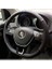 Peugeot 206 Dikmeli Direksiyon Kılıfı Alkantra Karbon Mavi 1