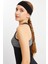 Siyah Kadın Pamuklu Penye, Kaymaz, Terletmez, Ultra Hafif, Spor Saç Bandı Bandana 4