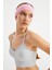 Pembe Kadın Pamuklu Penye, Kaymaz, Terletmez, Ultra Hafif, Spor Saç Bandı Bandana 5