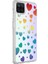 Samsung Galaxy A12 Kapak Kalp Desenli Fosforlu Silikon Kılıf 1