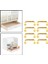 4x1: 12 Mini Çekiyor Dollhouse Kemer Şekli Kapı Dolabı Için Küçük 8pcs Altın 4 Adet (Yurt Dışından) 3