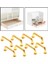 4x1: 12 Mini Çekiyor Dollhouse Kemer Şekli Kapı Dolabı Için Küçük 8pcs Altın 4 Adet (Yurt Dışından) 5