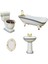 4pcs Mini Retro Seramik Banyo Mobilya Seti 1/12 Dollhouse Dekor Diy Yapımı (Yurt Dışından) 1