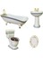 4pcs Mini Retro Seramik Banyo Mobilya Seti 1/12 Dollhouse Dekor Diy Yapımı (Yurt Dışından) 3