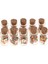 10 Adet Cork ile Cam Kavanoz, 1:12 Ölçekli Dollhouse Minyatür Gıda Modeli Cips (Yurt Dışından) 1