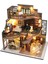 Dollhouse Montaj Kitleri Dıy Minyatür LED Işık Bebek Evi Zanaat Severler Için (Yurt Dışından) 1