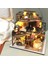 Dollhouse Montaj Kitleri Dıy Minyatür LED Işık Bebek Evi Zanaat Severler Için (Yurt Dışından) 4