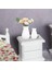 Dollhouse Minyatür Vazo Simülasyon Saksı Bitkileri Yatak Odası Masaüstü Ofis Beyaz (Yurt Dışından) 4