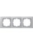 Mina Mettalıc Üçlü Çerçeve Silver 1