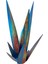 3x Demir Artwork Mavi Tekila Heykel Dekor Agave Bitki Bahçe Sanat Heykeli (Yurt Dışından) 2