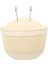 Plastik Rattan Asma Bitki Sepet Bahçe Saksı Kanca Bej M+L (Yurt Dışından) 4