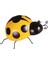 10 Adet Güzel Demir Ladybird Lady Bug Açık Bahçe Dekor Anaokulu Dekor (Yurt Dışından) 5