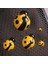 6x Sevimli Demir Ladybird Duvar Asma Lady Bug Açık Bahçe Dekoru Sarı (Yurt Dışından) 3