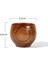 2 Adet 50 ml El Yapımı Mini Ahşap Kahve Çay Kupası Teacups Kupa Bira Için Ilkel(Yurt Dışından) 2