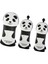 3pcs Golf Headcover, Headcover Golf Putter Panda Desen Numarası Etiketi, 1