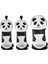 3pcs Golf Headcover, Headcover Golf Putter Panda Desen Numarası Etiketi, 3