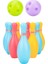 3 Set 12 cm. Çocuk Plastik Bowling Oyuncak Seti - Çok Renkli (Yurt Dışından) 1