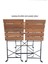Ahşap Katlanır Masa Sandalye Bahçe Balkon Mutfak Takımı 2 Sandalye 1 Masa Ikea Tipi Bistro Takım 5
