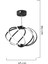 Gestel Siyah Sarkıt 88 Watt Sarkıt Ledli Modern Mutfak Banyo Led Salon Sarkıt Avize 3