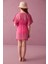 Kız Çocuk Pembe Püskül Detaylı Basic Kaftan 4