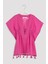 Kız Çocuk Pembe Püskül Detaylı Basic Kaftan 5
