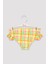 Neon Renkli Kız Çocuk Gingham Kare Desenli Bikini Takımı 5