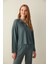 Dark Grey Waffle Pantolon Pijama Seti 5