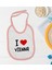 Kids I Love Vienna Tasarımlı Pembe Bebek Mama Önlüğü - Model 1 1