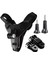GP524 5 Parça Gopro Eken Sjcam Xiomi Aksiyon Kamera Tutuculu Jaw Mount Motor Kask Çene Tutma Aparatı 5 Parça Motor Kask Tutucu Set Siyah 1
