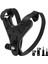 GP524 5 Parça Gopro Eken Sjcam Xiomi Aksiyon Kamera Tutuculu Jaw Mount Motor Kask Çene Tutma Aparatı 5 Parça Motor Kask Tutucu Set Siyah 3