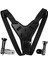 GP524 5 Parça Gopro Eken Sjcam Xiomi Aksiyon Kamera Tutuculu Jaw Mount Motor Kask Çene Tutma Aparatı 5 Parça Motor Kask Tutucu Set Siyah 4