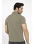 Waffle - Erkek Haki Polo Yaka Spor T-Shirt - 7129-04 3