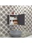 Kenzlife banyo ecza dolabı susanin gri 39*39*20 mutfak komodin (m) kapaklı arkalıksız 1