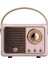 Taşınabilir Mini Retro Hoparlör Radyo - Pembe (Yurt Dışından) 1