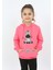 Toontoy Kız Çocuk Yıldızlı Zebra Baskılı Kapüşonlu Sweatshirt 4