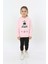 Toontoy Kız Çocuk Yıldızlı Zebra Baskılı Kapüşonlu Sweatshirt 1