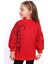 Toontoy Kız Çocuk Baskılı Balon Kol Sweatshirt 1