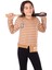 Toontoy Kız Çocuk Çizgili Striped Baskılı Sweatshirt 1