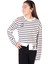 Toontoy Kız Çocuk Çizgili Striped Baskılı Sweatshirt 1