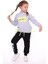 Toontoy Kız Çocuk Baskılı Içi Pamuklu Eşofman Takımı 1