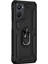 Oppo A96 Kılıf Military Ring Holder Siyah 2