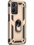 Oppo A96 Kılıf Military Ring Holder Gold 2