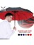 Rüzgar Geçirmez Otomatik Çift Şemsiye Yağmur Kadınlar 3 Fold Kadın Erkek 10 Kemik Araba Lüks Büyük Iş Şemsiye Erkekler Hediye Şemsiye (Mavi) (Yurt Dışından) 3