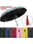 Üç Katlanır Otomatik Şemsiye Saf Renk Erkekler ve Kadınlar Için Sun Anti-Sun Yağmur Şemsiyesi (Pembe) (Yurt Dışından) 3