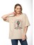Kadın Oversize Arizona Baskılı T-Shirt 2