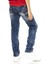 Cipo & Baxx CDK104 Nakışlı Basic Koyu Mavi Erkek Çocuk Jeans 4