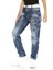 CDK107 Katlı Görünüm Mavi Erkek Çocuk Jeans 3